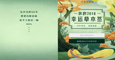 H5案例|你的2018幸運草木簽